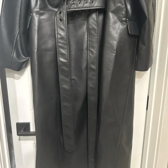 Rebecca Minkoff Black Vegan Leather Jacket - Picture 6 of 9